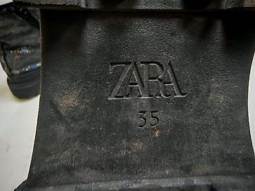 ZARA qadın loaferləri - Model: metal detalli klassik loafer - Rəng