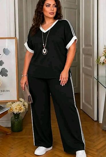 zenske pidzame: Komplet za punije 2XL 3XL 4XL 3500 dinara ML Dvodeleni ženski komplet — 1
