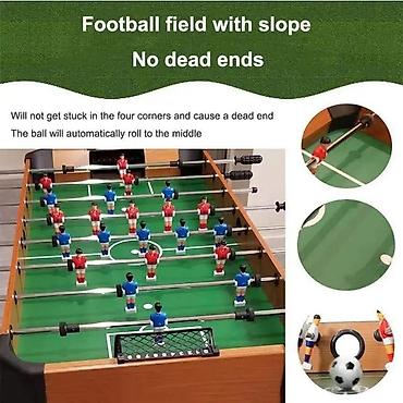 bacac diska: Stoni fudbal (foosball) – drveni kabinet sa stabilnim metalnim nogama — 2