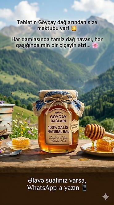 bal: Məhsul: Göyçay Dağları – 100% Xalis Natural Bal Təsvir: - Göyçayın — 2