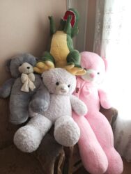 alcatel pop d5 5038d: Böyük ölçülü yumşaq oyuncaqlar dəsti - Modellər: 3 ədəd ayı balası