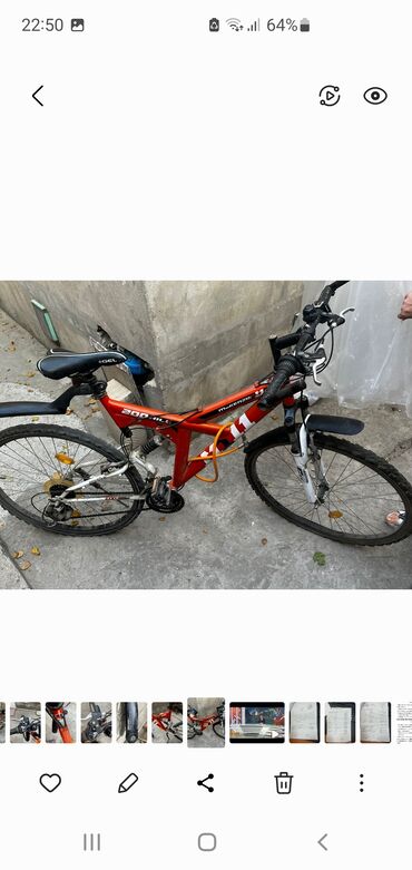 salcano velosiped qiymetleri: İşlənmiş Dağ velosipedi 26", sürətlərin sayı: 8, Ünvandan götürmə