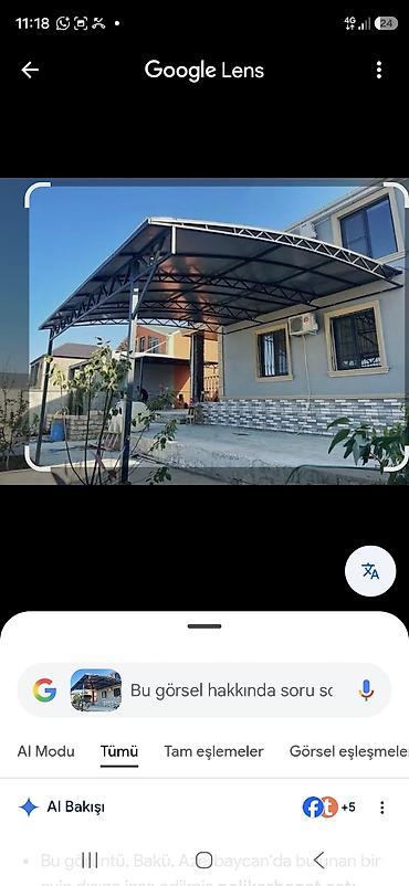 naves bəzəkləri: Məhsul/xidmət: Həyət, teras və avtodayanacaq üçün metal karkaslı — 1