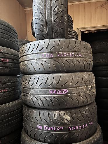 thindiag 2: Шины 225 / 45 / R 17, Лето, Б/у, Комплект, Легковые, DUNLOP — 1