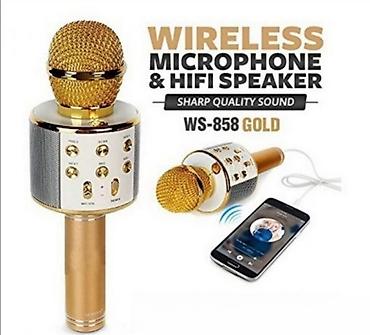 sonar sn 5802: Bluetooth bežične mikrofon zlatni 858. bluetooth bežične mikrofon — 1