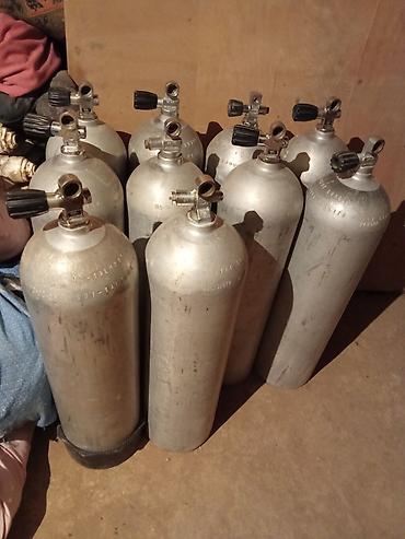 70 сом: Алюминиевые газовые баллоны с вентилями - Материал: алюминий (легкие — 1