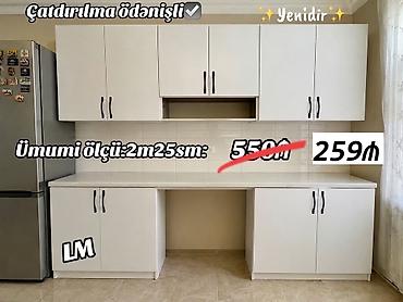 Mətbəx mebellərinin sifarişlə hazırlanması✔️ Ölçü : 2metr25sm☑️ üst