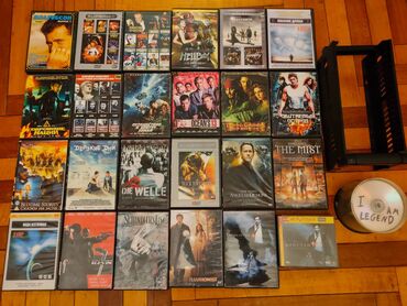 липотрим в железной банке: Более 200 фильмов на дисках. Часть из них были куплены и находятся