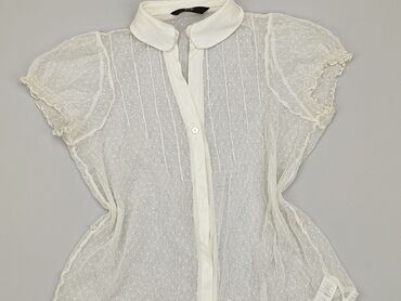 białe krótka bluzki: Koszula Damska, F&F, M, stan - Dobry