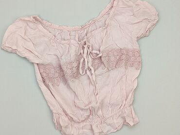 różowe bluzki z dekoltem: Блуза жіноча, S, стан - Задовільний