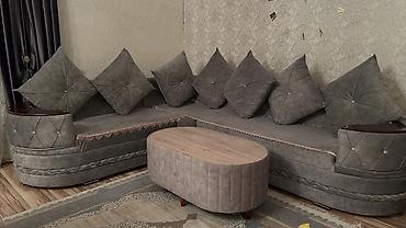 landsaft dizayn: Künc divan dəsti – zərif dizayn və rahatlıq - Şəkildəki L formalı — 2
