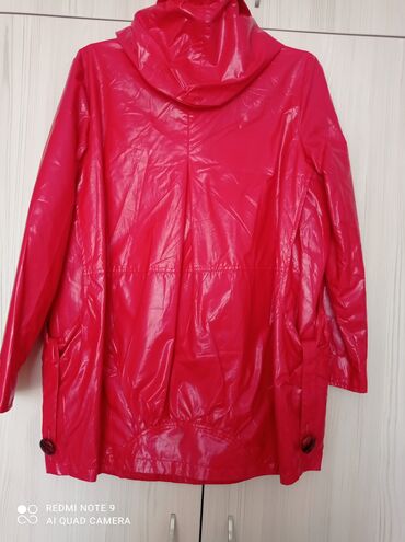куртка дождевик: Дождевик, цвет - Красный, M (EU 38)