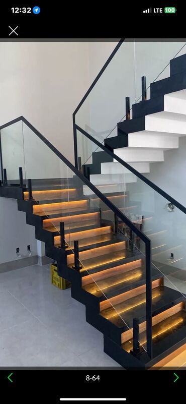 Деревянные лестницы: Изготовление на бетонный лестнице любое сложное на Кыргызстана заливаю — 5