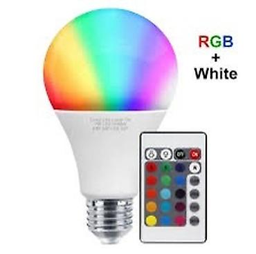 Лампочки: Цветная светодиодная лампа LED RGB 9w с пультом Цветная светодиодная — 3