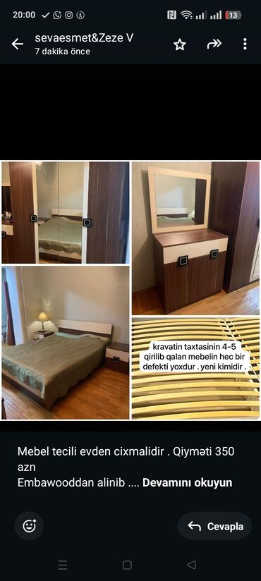Mətbəx mebeli: Mebel tecili evden cixmalidir . Qiyməti 350 azn Embawooddan alinib