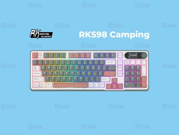 кабель для видеонаблюдения: Клавиатура Royal Kludge RK-S98 Camping (Chartreuse Switch)