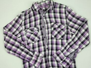 fioletowa bluzki z długim rękawem: Koszula Damska, XS, stan - Dobry
