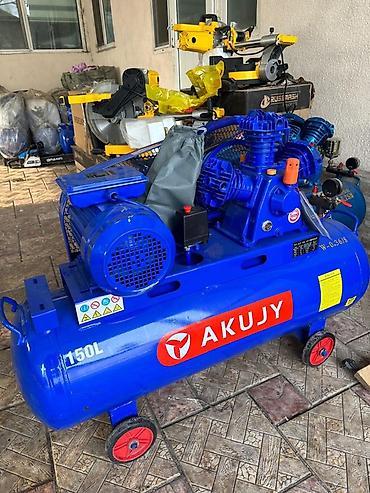 Поршневой воздушный компрессор AKUJY W-0.36/8 (150L) - Тип: ременной