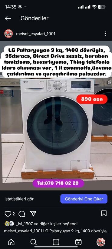 Paltaryuyan maşınlar: Paltaryuyan Anbardan satiş.Qimətlər aşagida qeyd olunub.Ünvana — 93