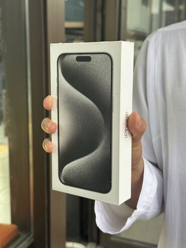 экрана телефона: IPhone 15 Pro Max, Новый, 512 ГБ, White Titanium