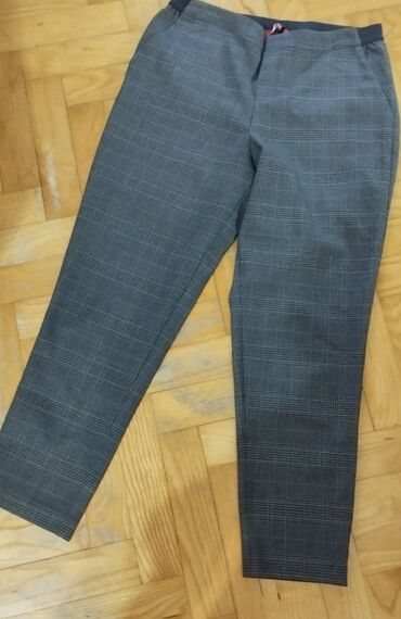 stradivarius kozne pantalone: L (EU 40), Normalan struk, Drugi kroj pantalona