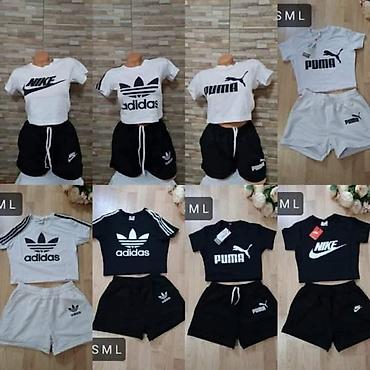 100 evra: 06. Komplet šorc i majica S M L 2700 dinara✅✅ — 1