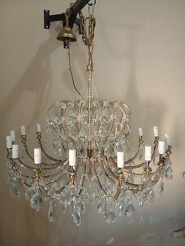 Çilçıraqlar: Çılçıraq, 10 və daha çox lampa, Xrustal — 1