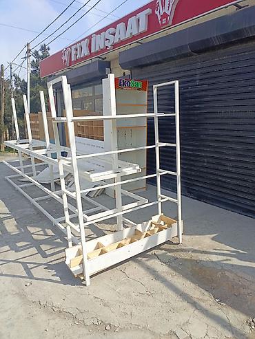 Оборудование для магазинов: Mağaza üçün metal və taxta stendlər/rəflər - Material: möhkəm metal — 4