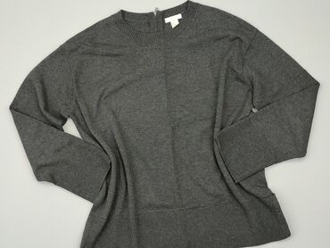 szara bluzki z koronką: Блуза жіноча, H&M, XL, стан - Хороший