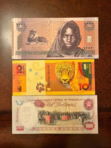 Əskinaslar: 9 eded Nadir pul. 9 eded banknot kolleksia. Veziyyetleri ela. Esl — 2