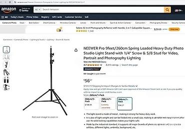 Osvetljenje: Studijski stalak za rasvetu/foto opremu - Višenamenski light stand za — 14