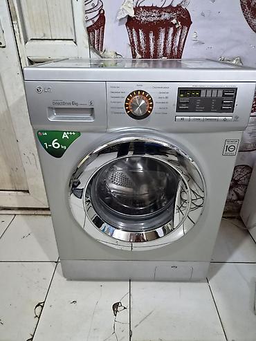 Paltaryuyan maşınlar: Paltaryuyan maşın LG, 6 kq, İşlənmiş, Avtomat, Qurutma var, Ünvandan götürmə, Rayonlara çatdırılma — 2