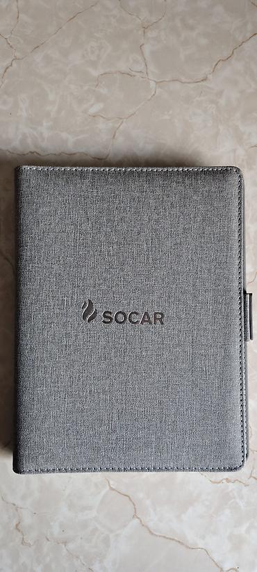 caska dəsti: Socar brendli ofis dəsti – qapaqlı qeyd dəftəri və təşkilatçı - Rəng — 1