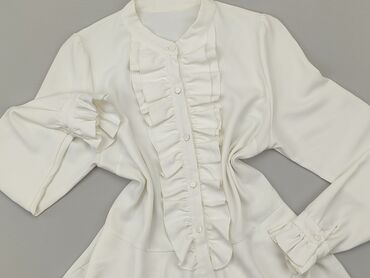 białe bluzki z długim rękawem sinsay: Блуза жіноча, S, стан - Хороший