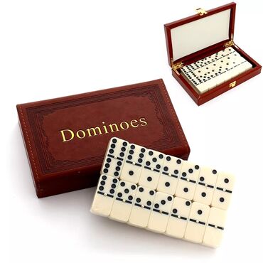 qutu oyunlari: Domino mebel qutuda. Hədiyyə üçün gözəl seçimdir. Əldə etmək üçün