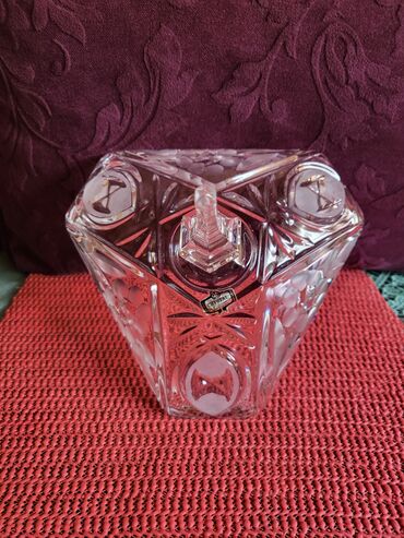 Ostalo posuđe: Bombonijera nova,kristal Zajecar 70te. Bombonijera kristalled — 11