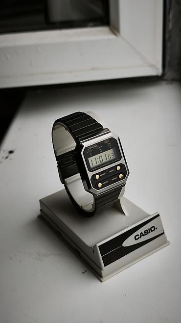 budilnik saat: İşlənmiş, Qol saatı, Casio, rəng - Qara — 1