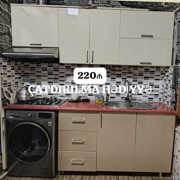 Quruducular: *220₼ MƏTBƏX mebeli :-TƏCİLİ SATILIR*‼️ ÖLÇÜ:-2.1 ÜZƏRİNDƏ