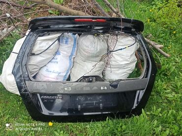 кузов на тандем: Крышка багажника Subaru 2003 г., Б/у, цвет - Черный,Оригинал