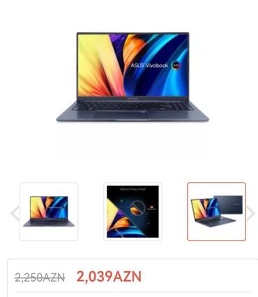 iphone 14 pro max qiymeti azerbaycanda: Yeni ASUS Vivobook, 15.6 ", Intel Core i7, 512 GB