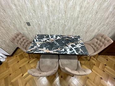 Mətbəx masa 249₼. 4 oturcağı var.Ünvan Bakıxanov. 6622. Fatimə99
