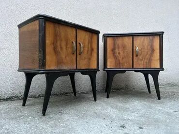 Stilske komode: Retro Art Deco noćni ormarići / stočići - MOGUĆ PREVOZ U dobrom — 2