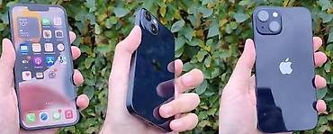 IPhone 13, Б/у, 128 ГБ, Midnight, Защитное стекло, Чехол, 86 %