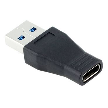 Ноутбуктар үчүн адаптерлер: Адаптер OTG Type C (female) - USB 3.0 (male) - Black, Wihte