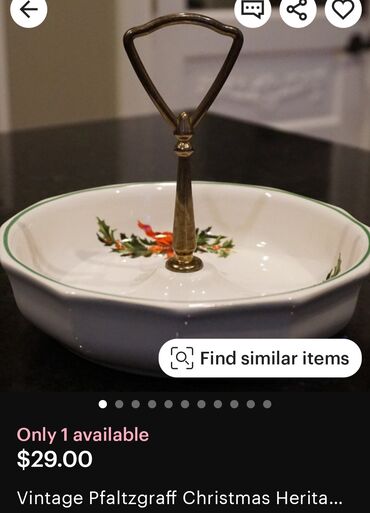 Ostalo posuđe: Bombonijera nova USA Pflaltzgraff 90te.god. Americka bombonijera,sve — 7