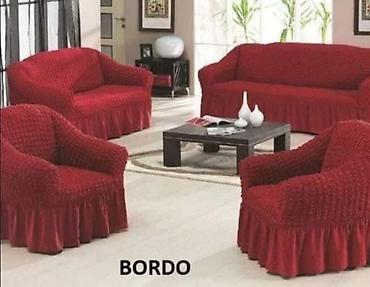 Prekrivači za nameštaj: Navlake za stolice akcija Sa karnerima 2700 din 6 kom jednobojne — 9