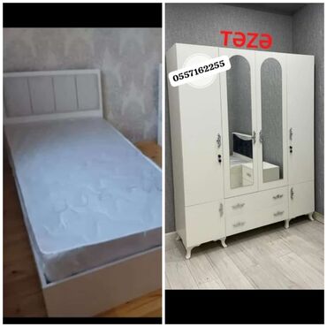 Yataq otağı dəstləri: 2 təknəfərlik çarpayı, Dolab, Yeni — 9