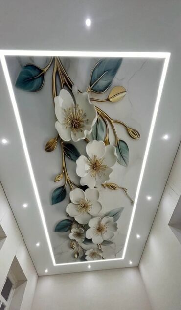 Натяжной потолок: Натяжной потолок Глянцевое, Матовое, 3D потолки Гарантия, Демонтаж, Бесплатный замер — 24