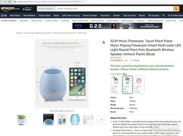 Zvučnici i stereo sistemi: *** AKCIJA *** #2290 SAKSIJA Bluetoth zvučnik Smart Music Flowerpot – — 8