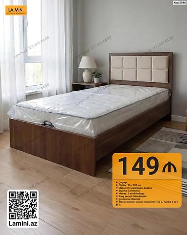 Ev və bağ: La Mini – Yataq çarpayısı (Kod: 2946) - Ölçü: 90 × 200 sm - Mexanizm — 1